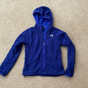 North Face fleece with hood